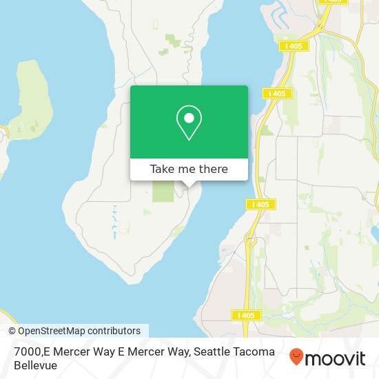 7000,E Mercer Way E Mercer Way, Mercer Island, WA 98040 map