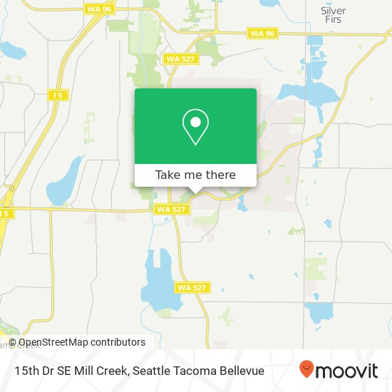 Mapa de 15th Dr SE Mill Creek, Mill Creek, WA 98012