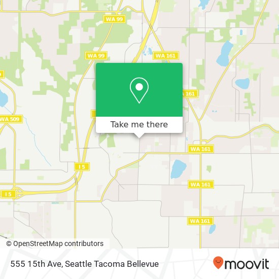 Mapa de 555 15th Ave, Milton, WA 98354