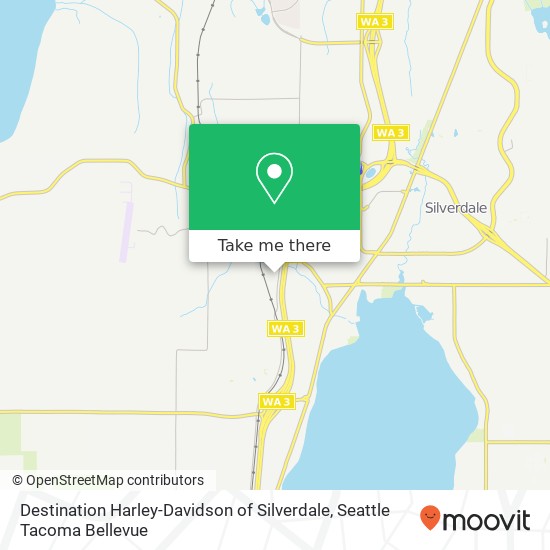 Mapa de Destination Harley-Davidson of Silverdale, 9625 Provost Rd NW