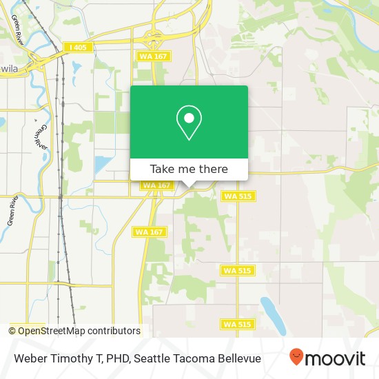 Mapa de Weber Timothy T, PHD, 9806 SE Carr Rd