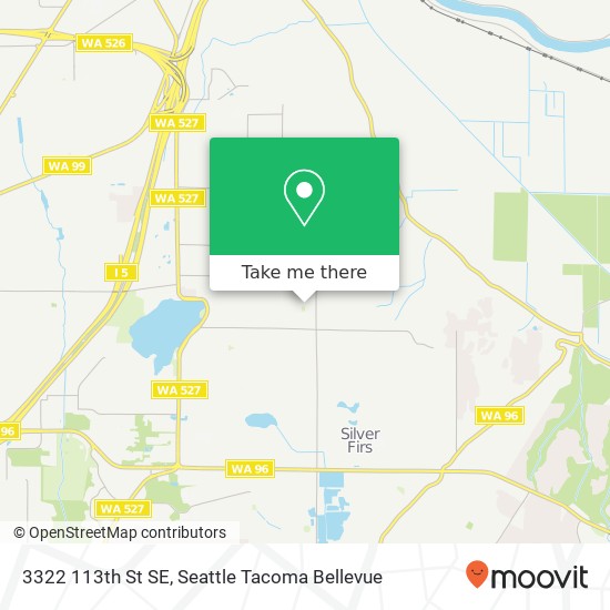 Mapa de 3322 113th St SE, Everett, WA 98208