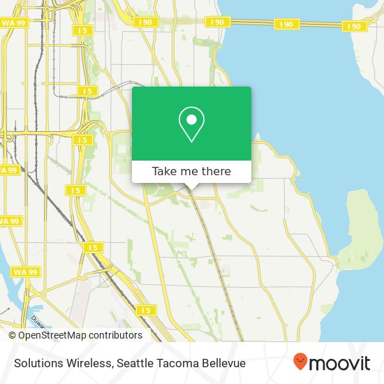 Mapa de Solutions Wireless, 4612 Martin Luther King Jr Way S