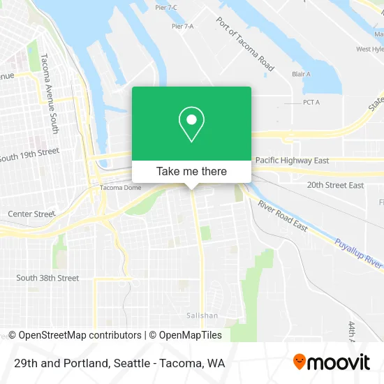 29th and Portland map