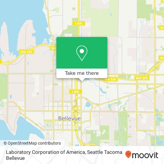 Laboratory Corporation of America, 2020 116th Ave NE map