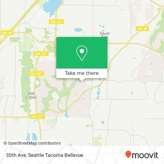 Mapa de 30th Ave, Mill Creek, WA 98012