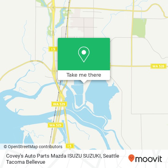 Mapa de Covey's Auto Parts Mazda ISUZU SUZUKI, 5438 47th Ave NE