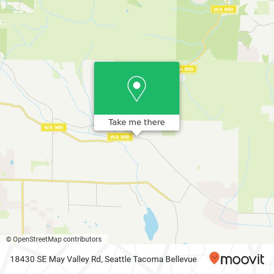 Mapa de 18430 SE May Valley Rd, Issaquah, WA 98027