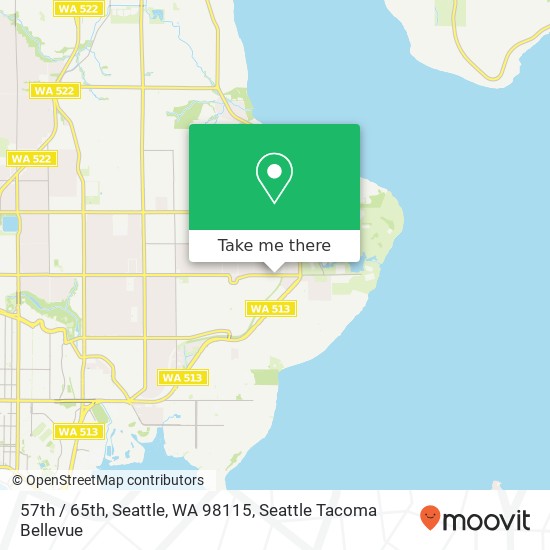 Mapa de 57th / 65th, Seattle, WA 98115