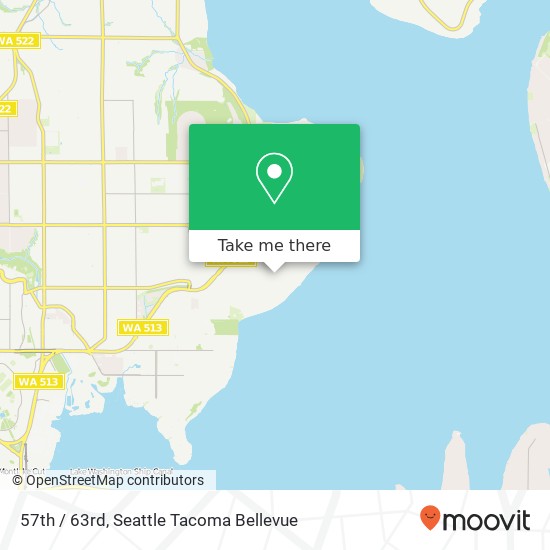 Mapa de 57th / 63rd, Seattle, WA 98105
