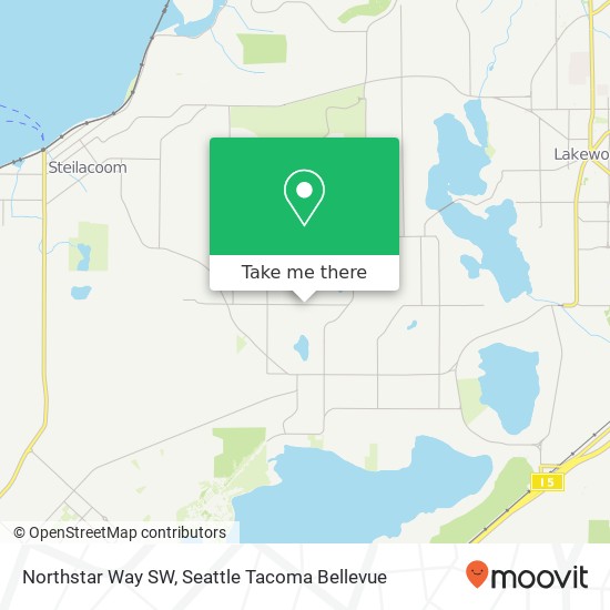 Mapa de Northstar Way SW, Lakewood, WA 98498