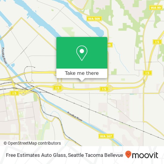 Free Estimates Auto Glass, 4221 Pacific Hwy E map