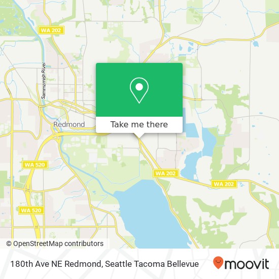 Mapa de 180th Ave NE Redmond, Redmond, WA 98052