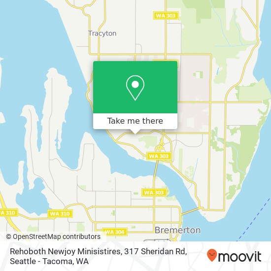 Mapa de Rehoboth Newjoy Minisistires, 317 Sheridan Rd