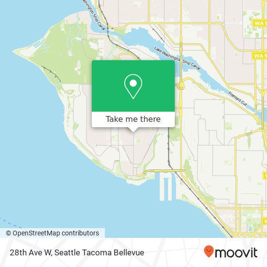 Mapa de 28th Ave W, Seattle, WA 98199