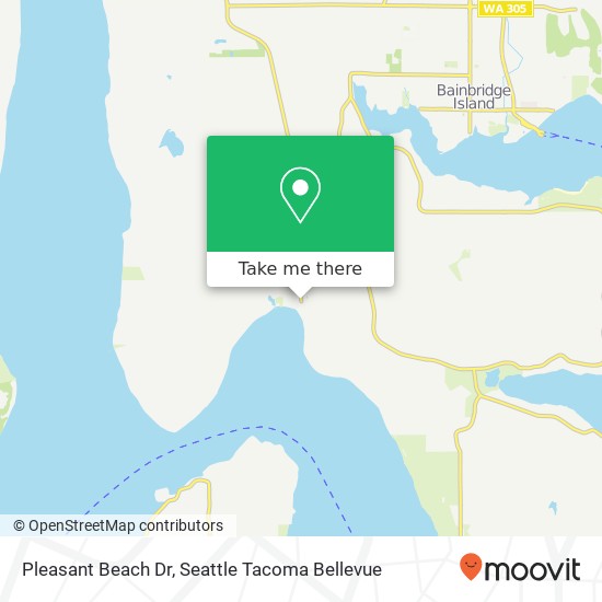 Pleasant Beach Dr, Bainbridge Island, WA 98110 map