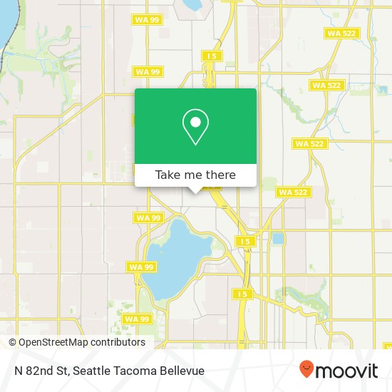 Mapa de N 82nd St, Seattle, WA 98103