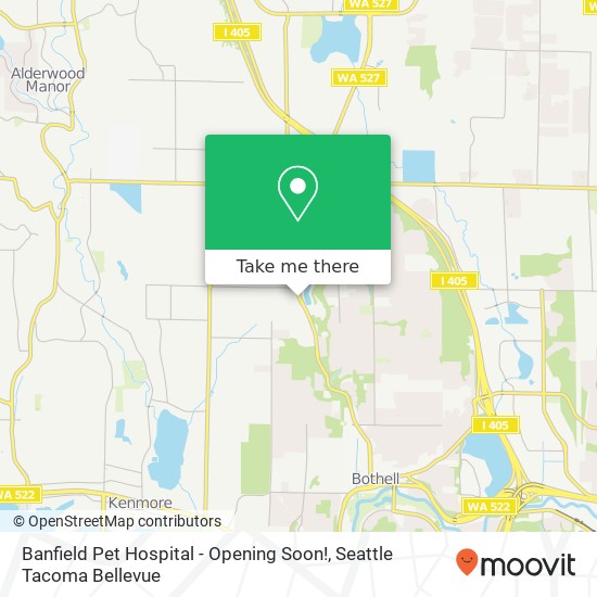 Mapa de Banfield Pet Hospital - Opening Soon!, 24110 Bothell Everett Hwy