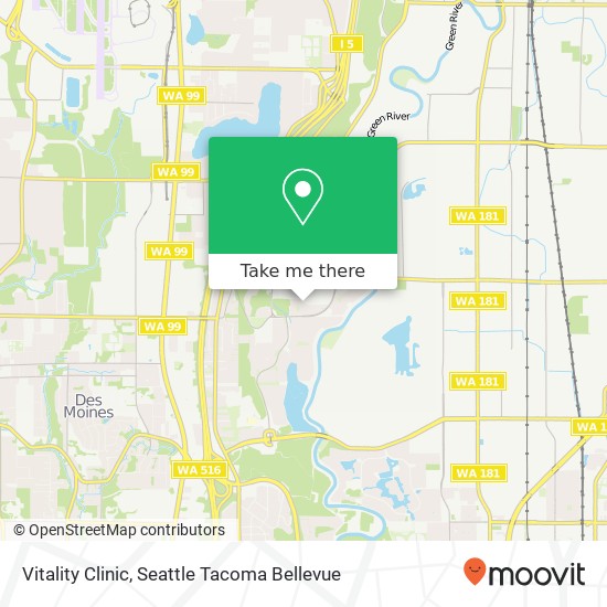 Mapa de Vitality Clinic, 4712 S 214th Way