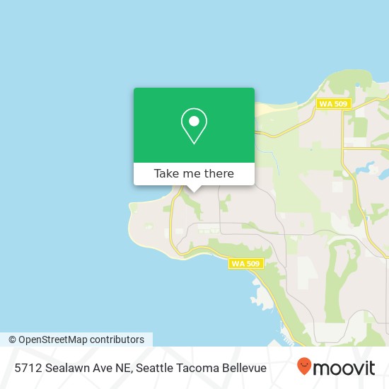 Mapa de 5712 Sealawn Ave NE, Tacoma, WA 98422