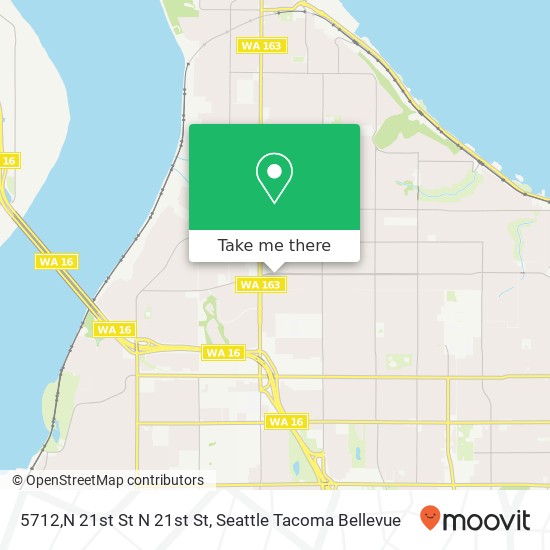 5712,N 21st St N 21st St, Tacoma, WA 98406 map