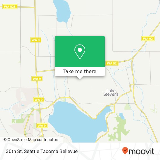 Mapa de 30th St, Lake Stevens, WA 98258