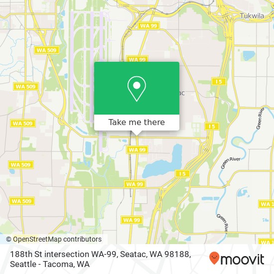 188th St intersection WA-99, Seatac, WA 98188 map