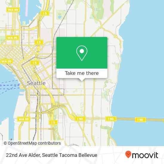 Mapa de 22nd Ave Alder, Seattle, WA 98122