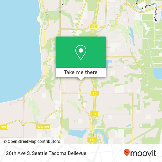 Mapa de 26th Ave S, Federal Way, WA 98003