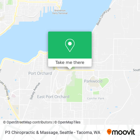 P3 Chiropractic & Massage map