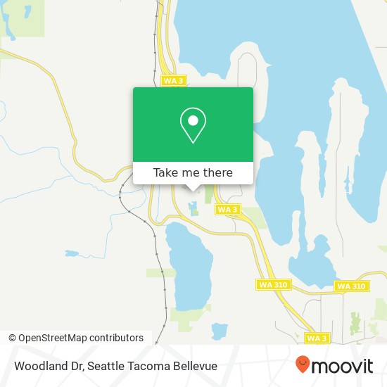 Woodland Dr, Bremerton (WEST PARK), WA 98312 map