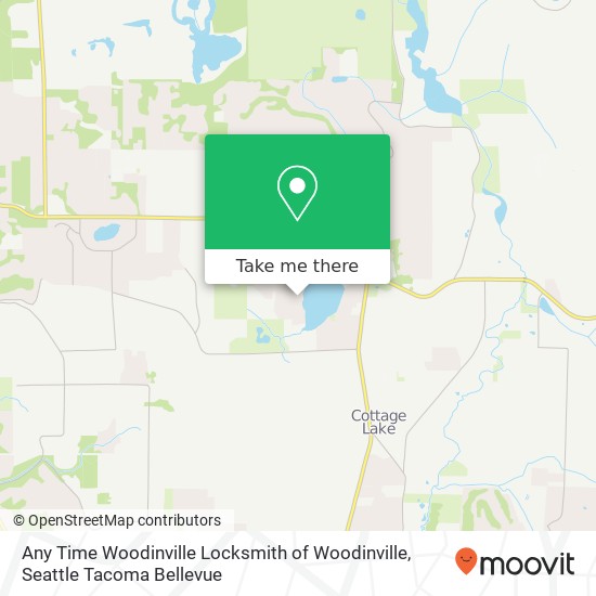 Mapa de Any Time Woodinville Locksmith of Woodinville, 17300 185th Ave NE