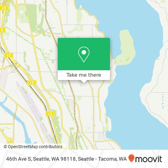 46th Ave S, Seattle, WA 98118 map