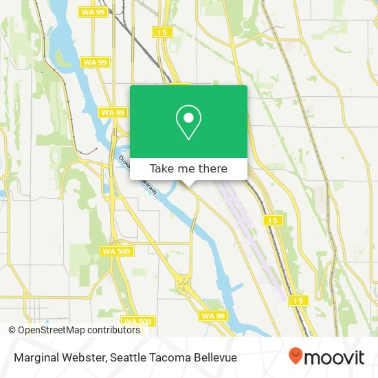 Mapa de Marginal Webster, Seattle, WA 98108