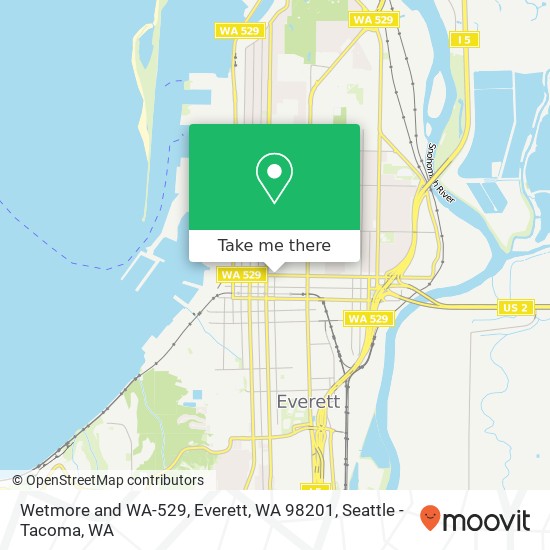 Mapa de Wetmore and WA-529, Everett, WA 98201