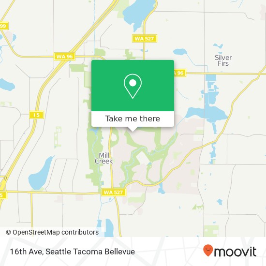 16th Ave, Mill Creek, WA 98012 map