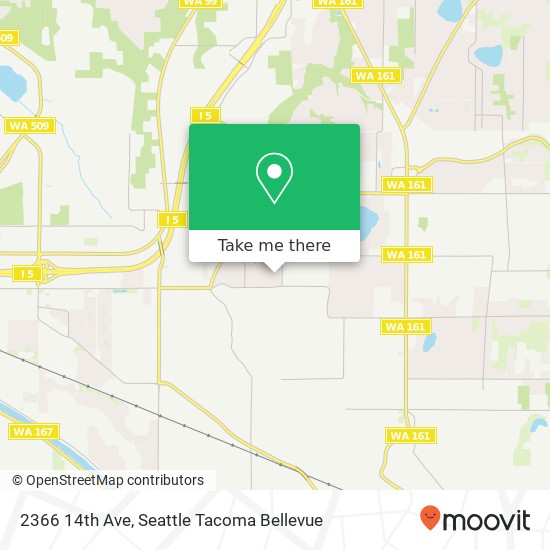 Mapa de 2366 14th Ave, Milton, WA 98354