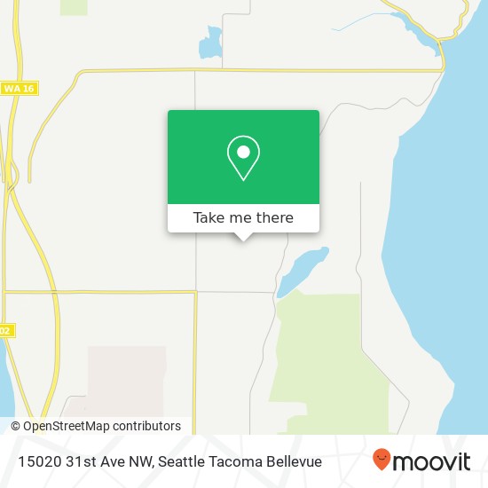 Mapa de 15020 31st Ave NW, Gig Harbor, WA 98332