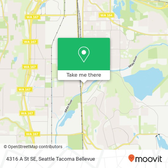 Mapa de 4316 A St SE, Auburn, WA 98002