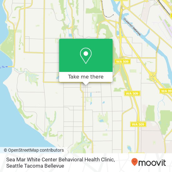 Sea Mar White Center Behavioral Health Clinic, 9650 15th Ave SW map