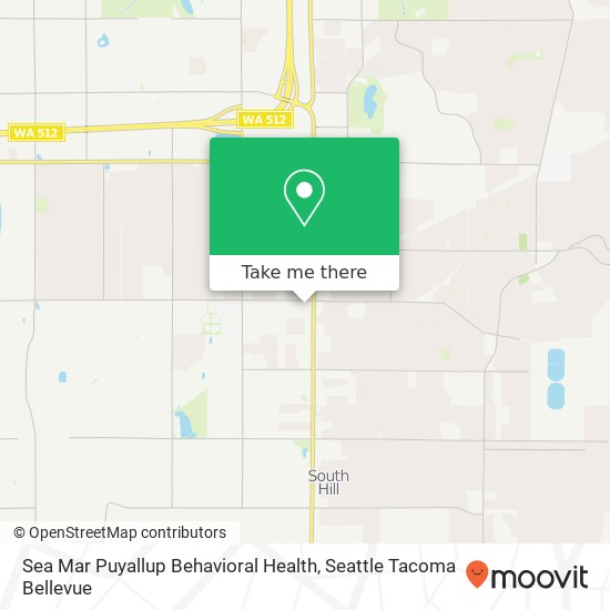 Mapa de Sea Mar Puyallup Behavioral Health, 12812 101st Ave Ct E