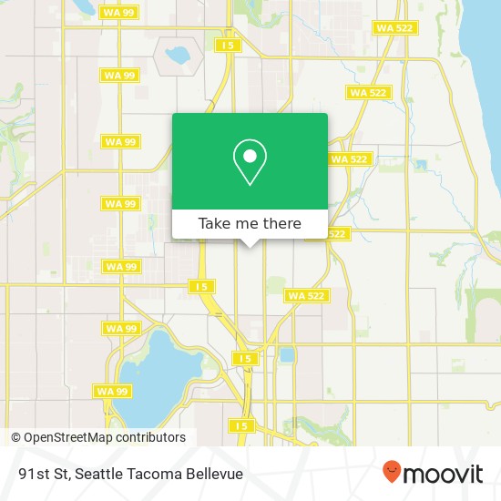 Mapa de 91st St, Seattle, WA 98115