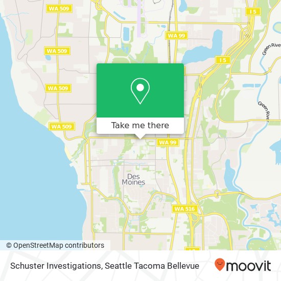 Mapa de Schuster Investigations, 20th Ave S