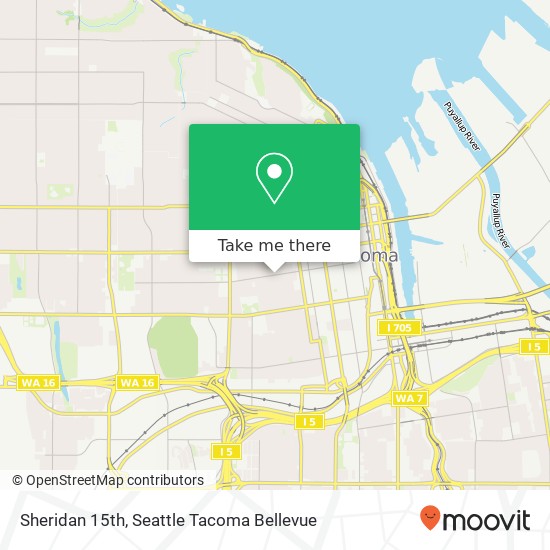 Mapa de Sheridan 15th, Tacoma, WA 98405