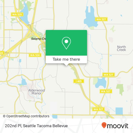 Mapa de 202nd Pl, Lynnwood, WA 98036