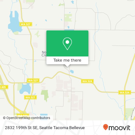 Mapa de 2832 199th St SE, Bothell, WA 98012