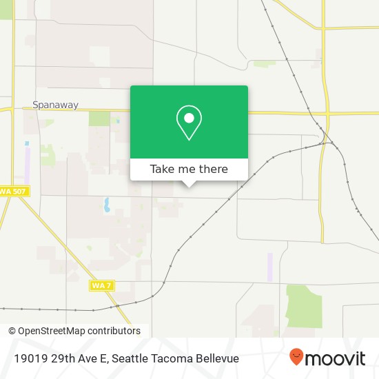 Mapa de 19019 29th Ave E, Tacoma, WA 98445