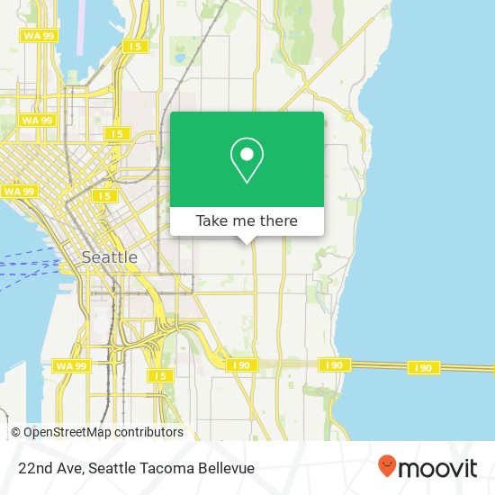 Mapa de 22nd Ave, Seattle, WA 98122