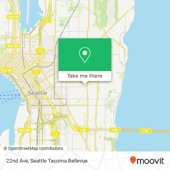 Mapa de 22nd Ave, Seattle, WA 98122