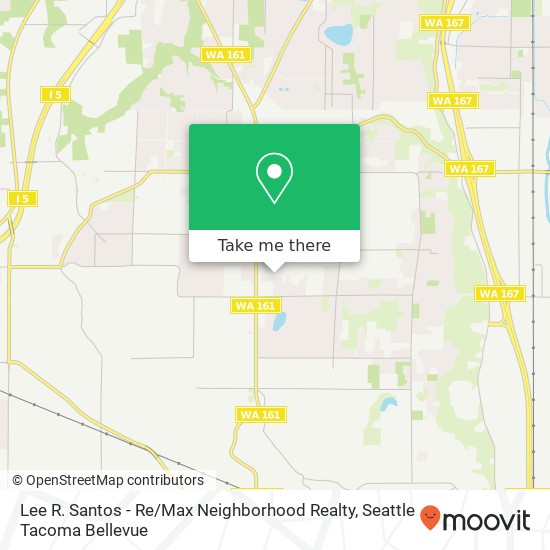 Mapa de Lee R. Santos - Re / Max Neighborhood Realty, 2105 Meridian Ave E